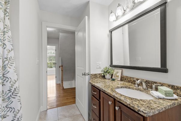 Bathroom, Dual Sink Vanities, Interior, Wood Texture Flooring