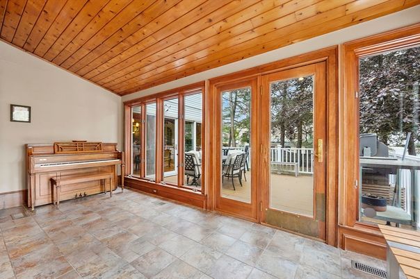 Interior, Piano, Sun Room, Wooden Ceilings