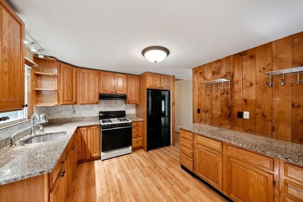 Interior, Kitchen, Wood Texture Flooring