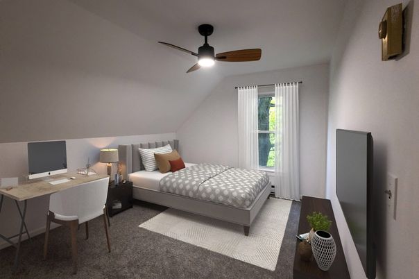 Bedroom, Home Office, Interior