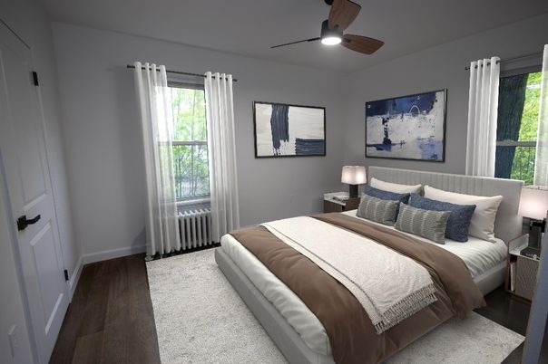 Bedroom, Interior, Wood Texture Flooring