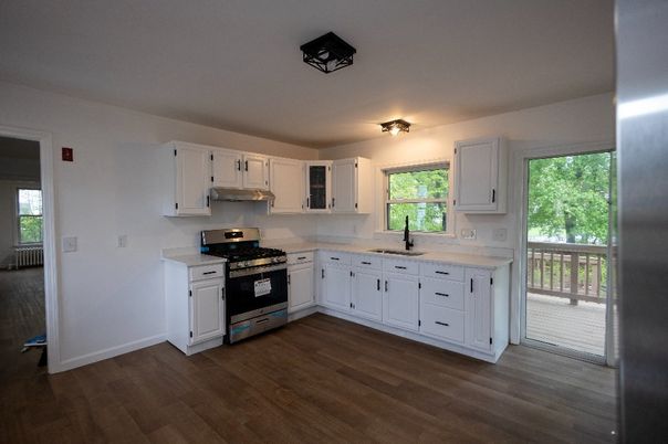 Interior, Kitchen, Wood Texture Flooring