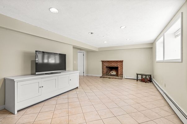 Empty room, Fireplace, Interior, Recessed Lighting