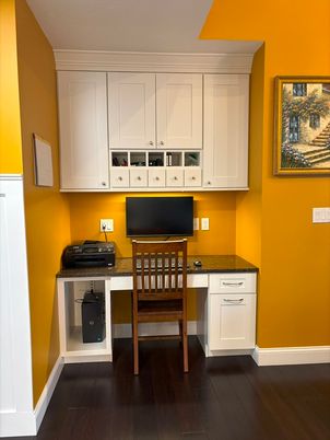 Home Office, Interior, Wood Texture Flooring