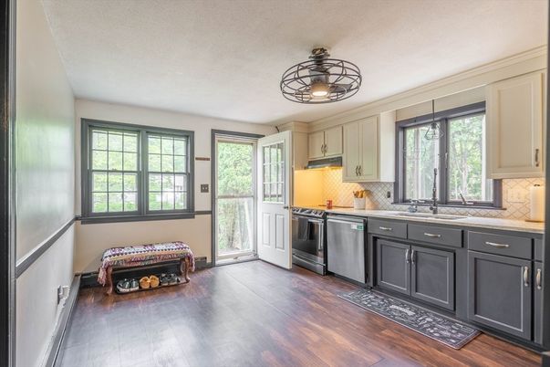 Interior, Kitchen, Wood Texture Flooring