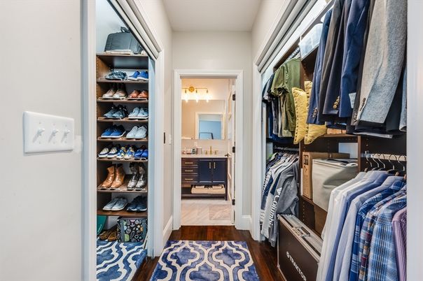 Interior, Walk-in Closets, Wood Texture Flooring
