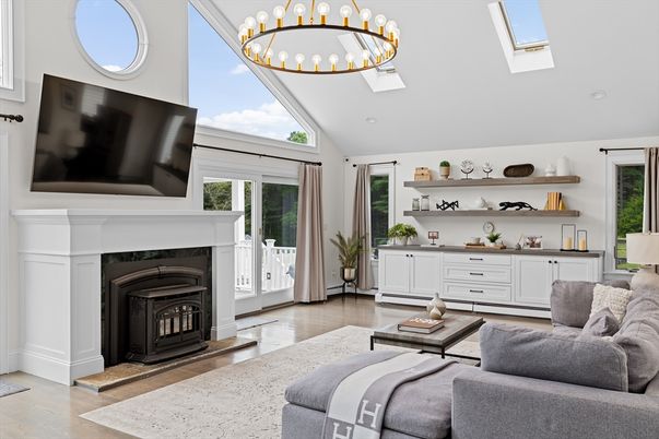 Fireplace, Interior, Living room, Wood Texture Flooring