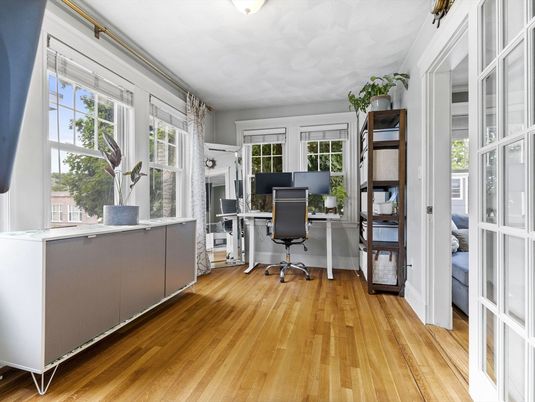 Home Office, Interior, Wood Texture Flooring