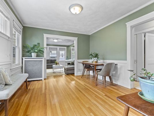 Dining room, Interior, Wood Texture Flooring