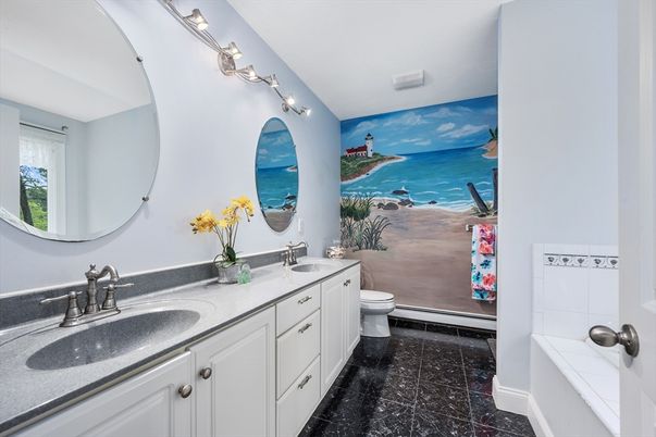 Bathroom, Dual Sink Vanities, Interior, Marble