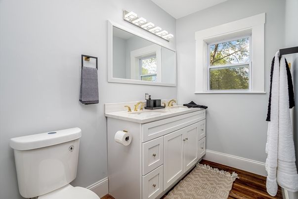 Bathroom, Interior, Wood Texture Flooring
