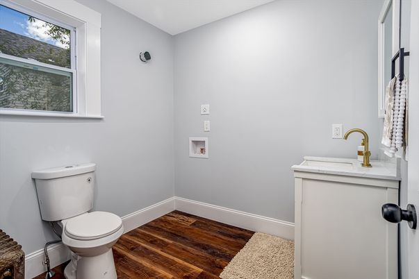 Bathroom, Interior, Wood Texture Flooring