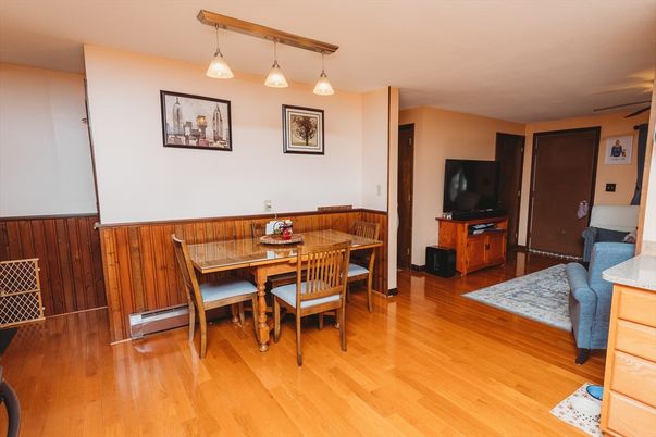 Dining room, Interior, Wood Texture Flooring