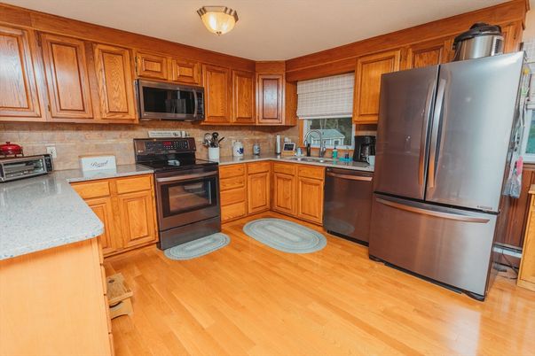 Interior, Kitchen, Wood Texture Flooring