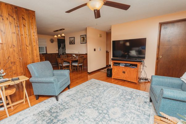 Dining room, Interior, Wood Texture Flooring, Wooden Walls