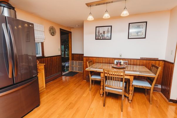 Dining room, Interior, Wood Texture Flooring