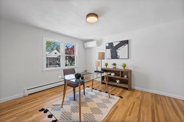 Home Office, Interior, Wood Texture Flooring