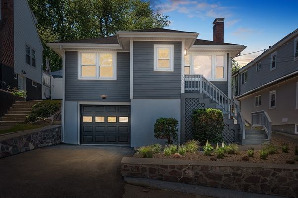 Attached, Exterior, Facade, Raised Ranch