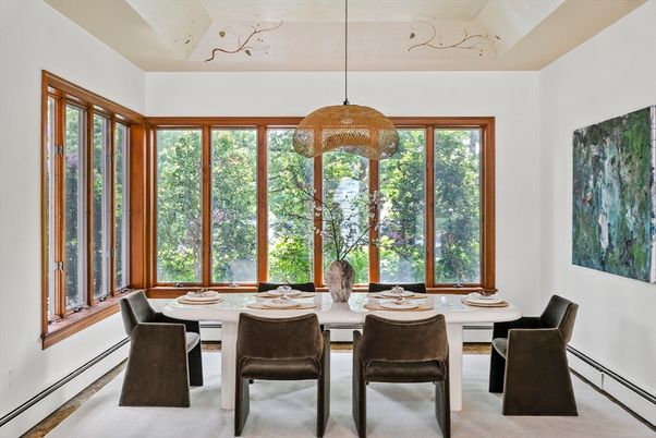 Dining room, Interior, Pendant Lights