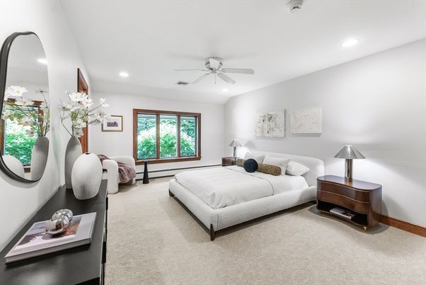 Bedroom, Interior, Recessed Lighting