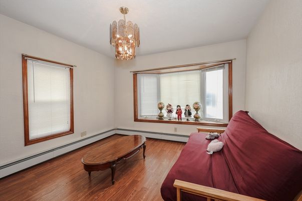 Bedroom, Chandelier, Interior, Wood Texture Flooring