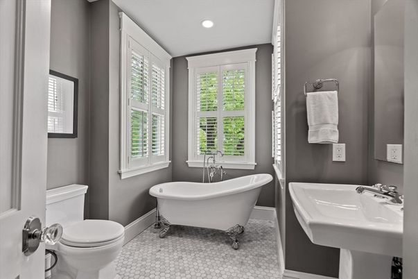 Bathroom, Free Standing Baths, Interior, Recessed Lighting
