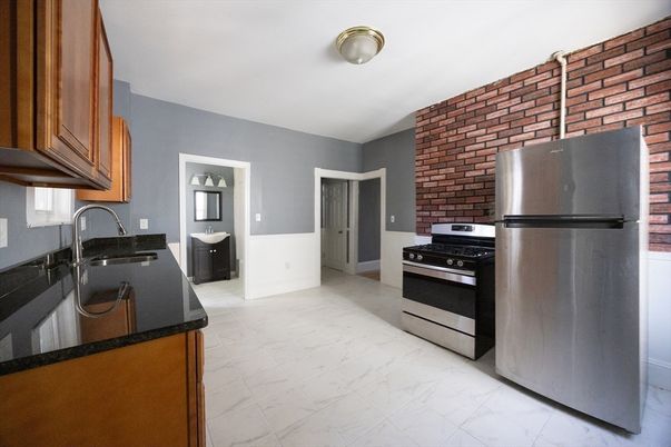 Interior, Kitchen, Marble, Stainless Steel Appliances