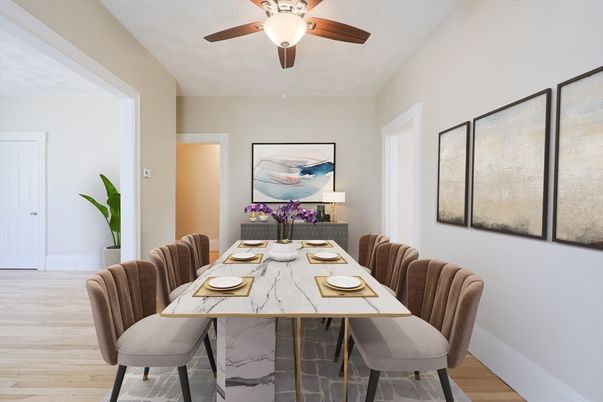 Dining room, Interior, Wood Texture Flooring