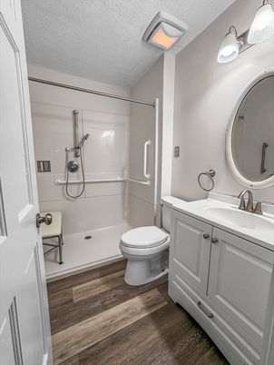 Bathroom, Interior, Wood Texture Flooring