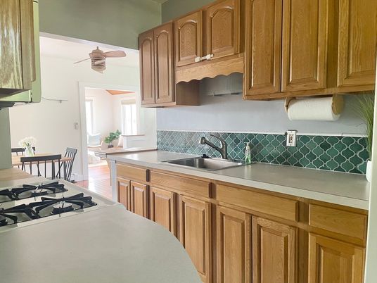 Interior, Kitchen, Wood Texture Flooring