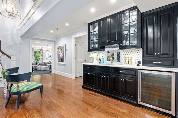 Interior, Kitchen, Living room, Recessed Lighting, Wood Texture Flooring