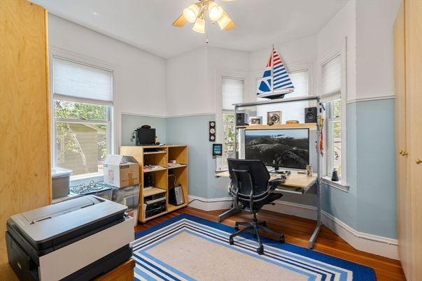 Home Office, Interior, Wood Texture Flooring