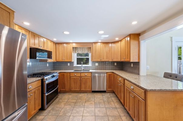 Interior, Kitchen, Recessed Lighting, Stainless Steel Appliances