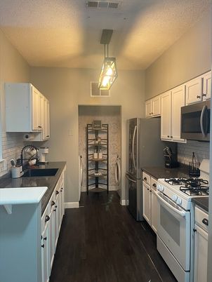 Interior, Kitchen, Wood Texture Flooring