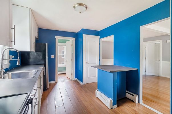 Interior, Kitchen, Wood Texture Flooring