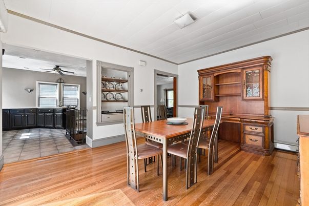 Dining room, Interior, Wood Texture Flooring