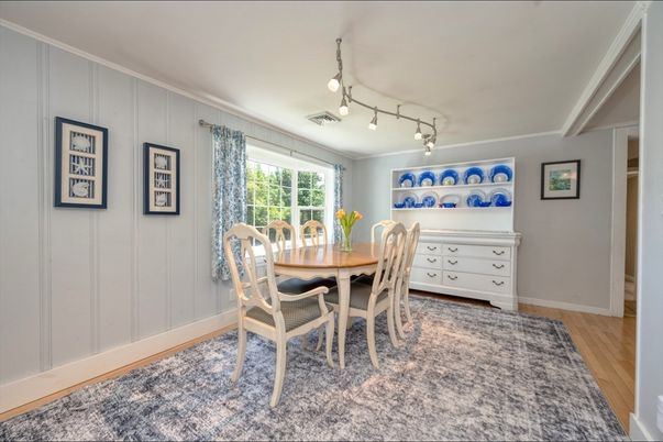Dining room, Interior, Wood Texture Flooring