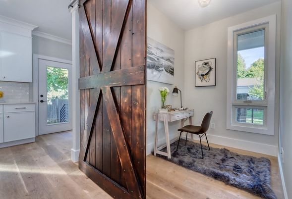 Home Office, Interior, Wood Texture Flooring