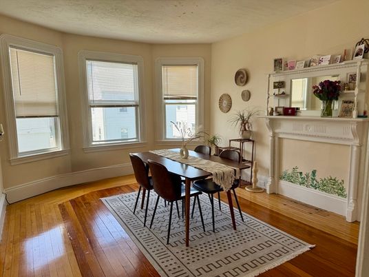 Dining room, Interior, Wood Texture Flooring