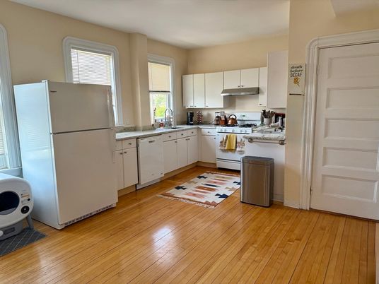 Interior, Kitchen, Wood Texture Flooring
