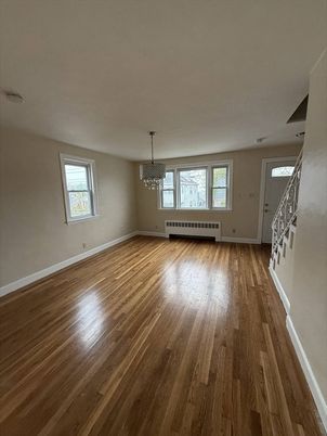 Chandelier, Empty room, Interior, Wood Texture Flooring