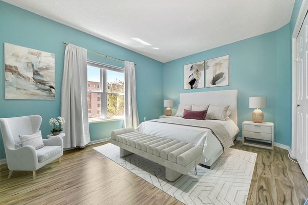 Bedroom, Interior, Wood Texture Flooring
