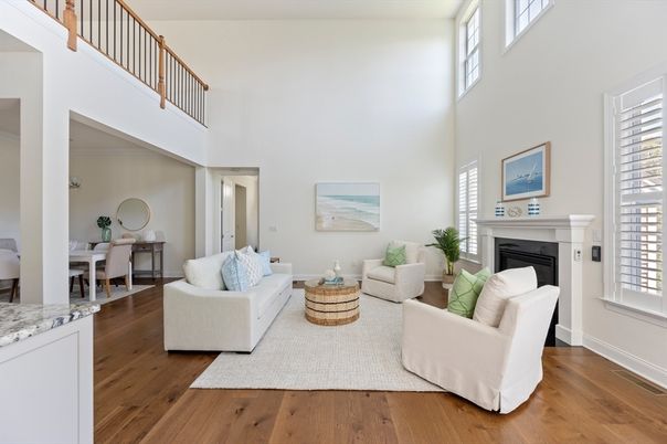 Dining room, Fireplace, Interior, Living room, Wood Texture Flooring