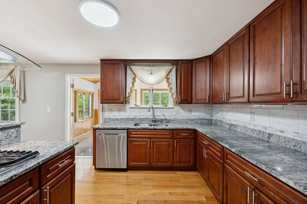 Interior, Kitchen, Wood Texture Flooring