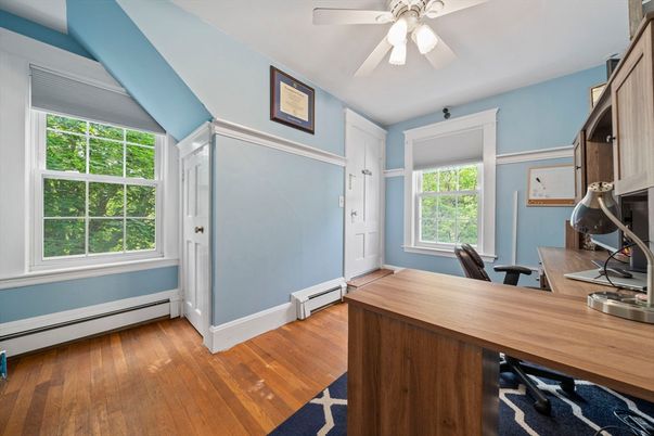Home Office, Interior, Wood Texture Flooring