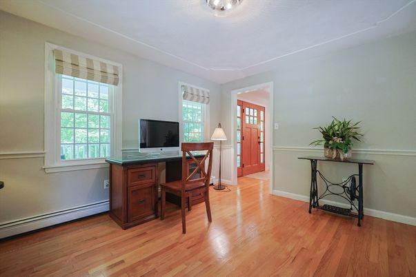 Home Office, Interior, Wood Texture Flooring