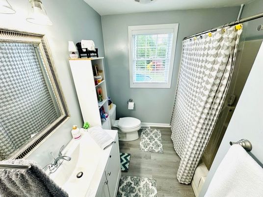 Bathroom, Interior, Wood Texture Flooring