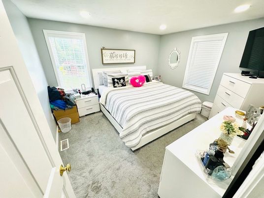 Bedroom, Interior, Recessed Lighting