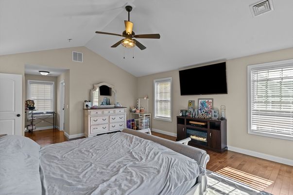 Bedroom, Interior, Wood Texture Flooring