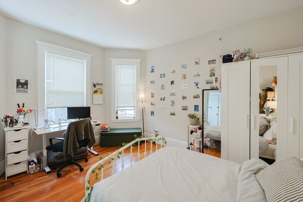 Bedroom, Home Office, Interior, Wood Texture Flooring
